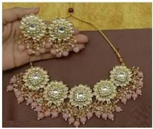 Fashion New Arrival Bridal Jewelry <b>Sets</b> Hot Sale Gold Plated Alloy <b>Crystal</b> 2-Piece Necklace Earrings Wedding Engagement Party - Product Image 2