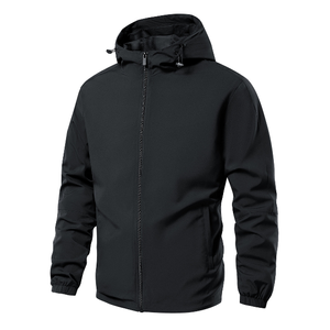 Survêtement à capuche pour homme, bleu marine, veste zippée avec poches latérales et pantalon assorti, style décontracté, automne - Product Image 6