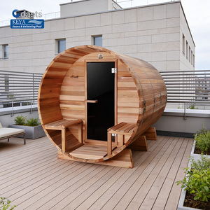 Sauna de Barril para Exteriores de Grado Superior, de Cedro Rojo de una Sola Pieza, Certificada por ETL, con WiFi Inteligente, Spa Profesional para el Hogar en <span class=keywords><strong>Portugal</strong></span> - Product Image 1