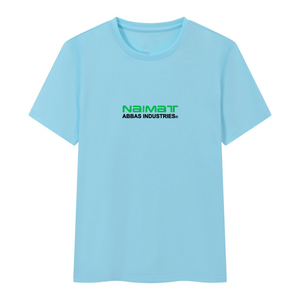 เสื้อยืดแขนสั้นผู้ชายทรงปกติ คอกลม พิมพ์ลายตัวอักษร สำหรับใส่ลำลอง - Product Image 1