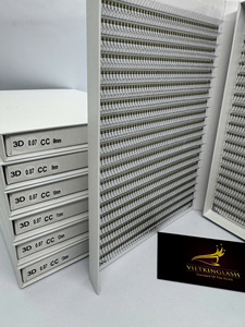ขนตาปลอมแบบแฮนด์เมดสำเร็จรูป 3D-20D ขนมิ้งค์เทียม สีดำด้าน ปลายเรียว ฐานบาง ยาวเป็นธรรมชาติ แบบผสม - Product Image 5