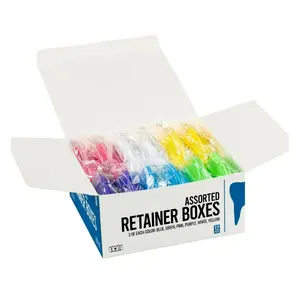 12 versiegelte sortierte Zahnhalterboxen Zahnpflege etui Mundschutzbehälter Box Zahnhalterbox sortierte Haltungsbox