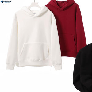 Wholesale Custom Logo <b>Pullover</b> Hoodie Heavyweight Cotton Fleece Hooded Sweatshirt for <b>Men</b> and Women - Product Image 4