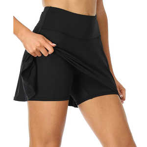 Jupe de sport courte en coton personnalisée pour femme, grande taille, séchage rapide, respirante, avec boutons décoratifs, pour le tennis et le golf - Product Image 6