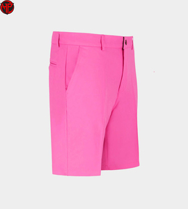 Shorts de golf roses pour hommes, séchage rapide, extensibles, décontractés, avec ceinture, pour les sports de plein air - Product Image 4
