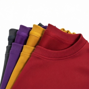 Offre Spéciale – Sweat-shirts Homme Oversize Sans Capuche, Décontractés, Épais, Manches Longues, Couleur Unie, 330 g/m² – Vente en Gros - Product Image 2