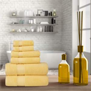 Serviette de toilette de qualité supérieure, en pur coton, douce, personnalisable avec logo, couleur unie, pour hôtel, maison, spa, super douce, vente en gros - Product Image 3