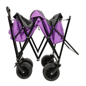 Chariot pliable léger de 480 lb avec auvent, roues tout-terrain de 7 pouces, grande capacité, chariot de camping pliable, poussette - Product Image 2