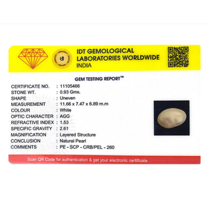 Loose Keshi Pearl 4.65 Carat Stunning Gemstone for Fine Jewelry - Product Image 4