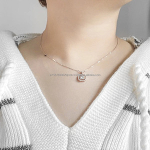 IGI/GIA Lab cultivé pendentif en diamant rond 14k or coeur motif à la mode femmes fiançailles mariage bijoux laboratoire créé breloques - Product Image 4