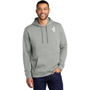 Sweat à capuche oversize en molleton bouclette de coton épais, délavé à l'acide, personnalisé, brodé, style streetwear, avec fermoir en alliage, pour l'hiver - Product Image 5