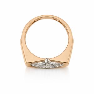 แหวนแต่งงานทรงเรขาคณิตประดับเพชรทองคำ 14K ยี่ห้อ Namivaa สำหรับผู้ชาย พร้อมการฝังแบบไมโครอินเซิร์ตบาร์เซ็ตติ้ง - Product Image 5