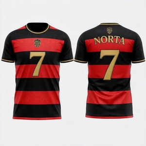 Uniforme de fútbol de poliéster sublimado de alto rendimiento con impresión personalizada para equipos amantes y profesionales - Product Image 6