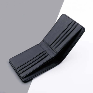 Factory Wholesale Secure RFID Leather Wallet Custom Brand <b>Name</b> Card Holder Custom Design RFID Leather Wallet Men High Capacity - Product Image 4