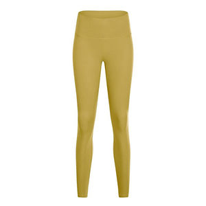 Meilleurs pantalons de yoga personnalisés taille haute pour femmes, legging de fitness taille moyenne à motif uni, grande taille, avec poches, service OEM ODM, conception sur mesure - Product Image 3