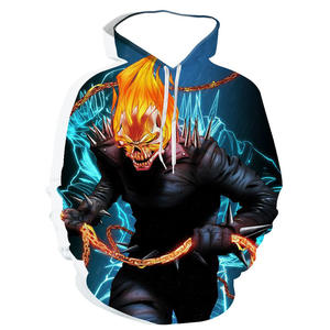 Sweat-shirts 100% coton, impression numérique, uni, hiver, unisexe, style hip hop - Product Image 4