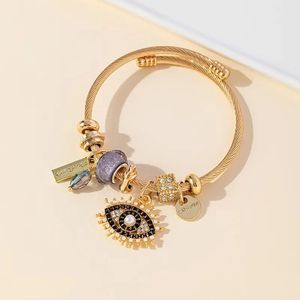 Braccialetto Fai-da-Te Multi-Elemento in Acciaio Inossidabile e Lega di Rame con Strass, Accessorio di Moda - Product Image 2