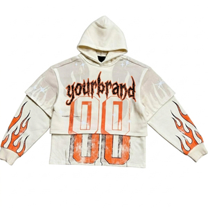 Sudadera con capucha Glory Custom Screen Print para hombre, calidad premium, 100% algodón, gramaje pesado, para ropa urbana y casual. - Product Image 1