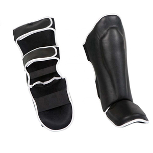 Nouvelles protections de tibia en cuir et mousse pour le MMA, le kick-boxing et la protection des pieds – Équipement de sécurité pour le sport - Product Image 2