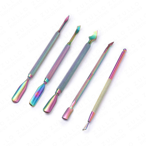 Ensemble d'outils professionnels en acier inoxydable pour repousser les cuticules, nettoyer les ongles, pour manucure, pédicure, élimination des peaux mortes et soin des ongles - Product Image 5