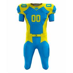 Nuevos Conjuntos de Uniformes de Fútbol Americano Personalizados de Alta Calidad, 100% Poliéster Sublimado, Transpirable, Manga Corta, Tallas Grandes, Impresión de Logotipo - Product Image 4