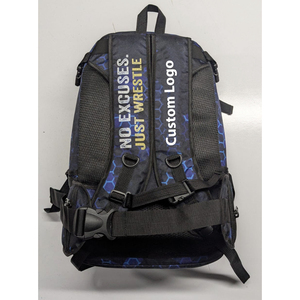 Customized Sublimated Sport Wrestling Backpack Embroidery Corduroy Laptop Pocket <b>Multiple</b> Internal/External Pockets Shoe pocket - Product Image 2