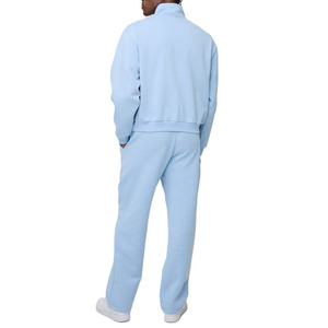 Conjuntos de Chaqueta con Cremallera de 1/4 y Pantalones de Chándal para Hombre, de Forro Polar Grueso, Estilo Urbano, Venta al por Mayor, Proveedor OEM, Sudaderas con Capucha - Product Image 4