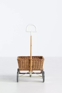 4-Wheel Wagon Trailer Handmade Storage Basket Wholesale eco-friendly Made in Vietnam Ready to stock - Product Image 3