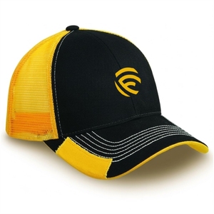 Casquette Trucker personnalisée à 5 panneaux, casquette de baseball vierge avec dos en maille, casquettes en maille de haute qualité à couleur contrastante, casquettes de sport - Product Image 2