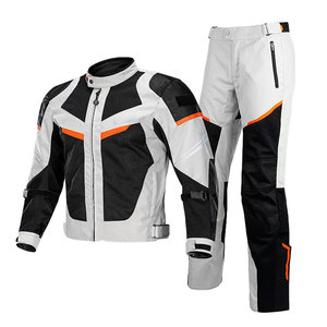 OEM Design Leather Waterproof Windproof Racing Motorcycle Suit Jacket & Pant Set Unisex Textile - Product Image 4