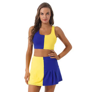 Uniforme de Animadoras All-Star para Niñas, Diseño Moderno, Estampado con Pedrería, Conjunto Corto, 100% Poliéster, Personalizable, Top de Entrenamiento - Product Image 6