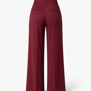 Wholesale Premium Wide Leg <b>Trousers</b> for <b>Women</b> - Custom Designs Bulk Order OEM Manufacturer - Product Image 2