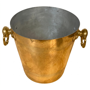Hot Selling Copper Ice Bucket Round Metal Beverage Cooler Rust Resistant Party Wine Bottle Holder New Design Wine Cooler - Product Image 1