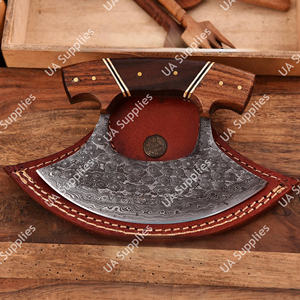 Cuchillo de Cocina Ambidiestro UA Supplies, Hecho a Mano, de Acero de Damasco de Grado Industrial, de Alta Calidad, para Picar Verduras y Carne - Product Image 5