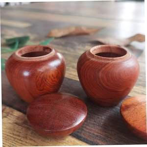 6 cm wooden cremation urn 2.4 inch mini wood urn small <b>keepsake</b> urn <b>for</b> <b>ashes</b> memorial wooden urn tiny funeral urn - Product Image 4