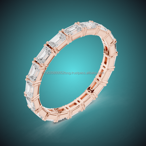 JOYERÍA LUDO 14K Anillo de CZ Chapado en moda Joyería minimalista para uso diario - Product Image 1