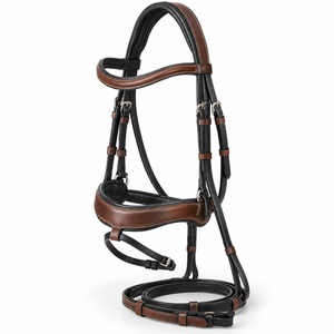 Bridon en cuir avec décoration en cristal, personnalisable, équipement équestre de haute qualité au meilleur prix, best-seller - Product Image 5