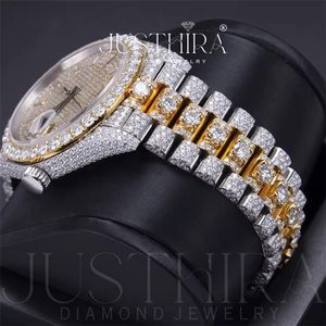 High Quality Moissanite Diamond <b>Watch</b> <b>for</b> <b>Women</b> Elegant Shiny Crystal <b>Watch</b> with Durable Steel Strap Available <b>For</b> Sale - Product Image 6