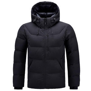 Fully Customized <b>Men's</b> <b>Waterproof</b> Canvas Puffer <b>Jackets</b> Polyester Wadding Filled <b>Winter</b> DDP Shipping - Product Image 5
