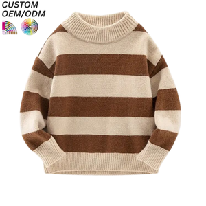 Pull en tricot premium pour garçons, respirant et écologique, tricoté à la machine, vêtements d'hiver chauds pour enfants, support OEM ODM pour la vente en gros - Product Image 1