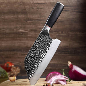 Edge Master Manufacture Handmade Cleaver Stainless Steel Blade Wooden Handle Leather Sheath Ambidextrous Design Dishwasher <b>Safe</b> - Product Image 6
