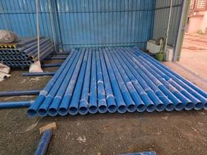 ท่อพีวีซีสีน้ำเงินขนาด 4 นิ้ว สำหรับบ่อเจาะ ขนาด 100 มม. แบบตื้น คลาส CS ความยาว 3 เมตร ทนทาน ปลายเรียบ ระบบป้องกันบ่อ - Product Image 3