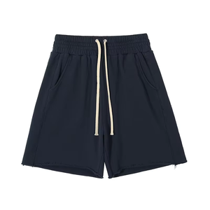 Fournisseur en gros de shorts en coton premium French Terry, shorts décontractés, broderie de logo personnalisé OEM, marque privée, vêtements streetwear - Product Image 5