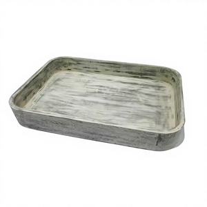 ถาดเสิร์ฟไม้มะม่วงทรงสี่เหลี่ยมขนาดใหญ่หรูหราพร้อมตกแต่งแบบคลาสสิกสำหรับอาหารชาและรับประทานอาหารที่บ้าน - Product Image 1