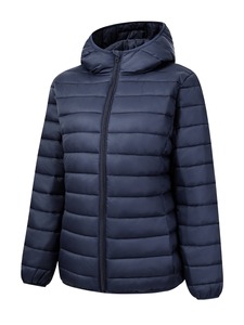 Custom Hooded Winter Padding <b>Jacket</b> <b>Puffer</b> Quilted Zip Button Double Short <b>Crop</b> <b>Puffer</b> Down Zipper Closure Polyester Wadding - Product Image 5