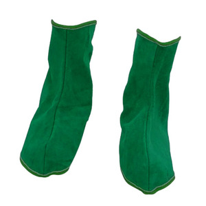 Vêtements de sécurité pour soudeurs en cuir de vachette de qualité supérieure, design personnalisé, protège-jambes ignifuges certifiés CE, résistance à la chaleur - Product Image 3