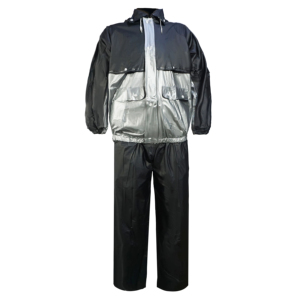 New Arrival Custom Logo Reflective Motorcycle Rider Hooded Hi Vis Safety Waterproof 10,000mm Raincoat - Product Image 6