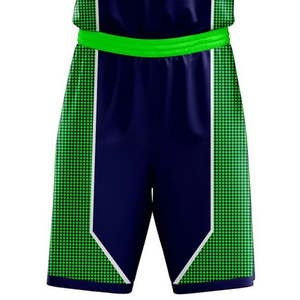 Conjunto de Uniforme de Baloncesto Sublimado Personalizable, Jugador 23, Verde Azul Marino, Unisex, Ropa Deportiva para Adultos, Absorbe la Humedad, 100% - Product Image 4