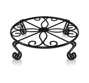 Support de plante rond en métal, porte-pot de plante haut, pour intérieur et extérieur - Product Image 1