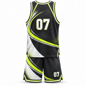 Ensemble de maillot et short de basket-ball personnalisés, uniforme de basket-ball sublimé pour les jeunes et les adultes, vente en gros - Product Image 2